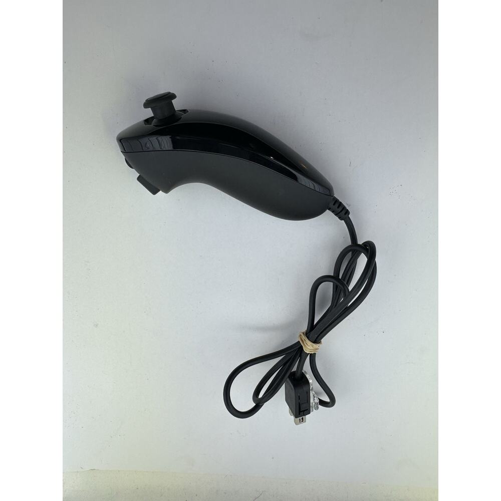 Black Nunchuck Nintendo Wii / U OEM GENUINE OFFICIAL RVL-004 Controller Remote
